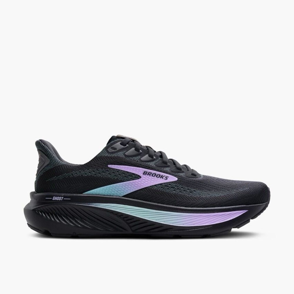 Brooks Ghost 17 Women's Running Shoes - Black and Purple